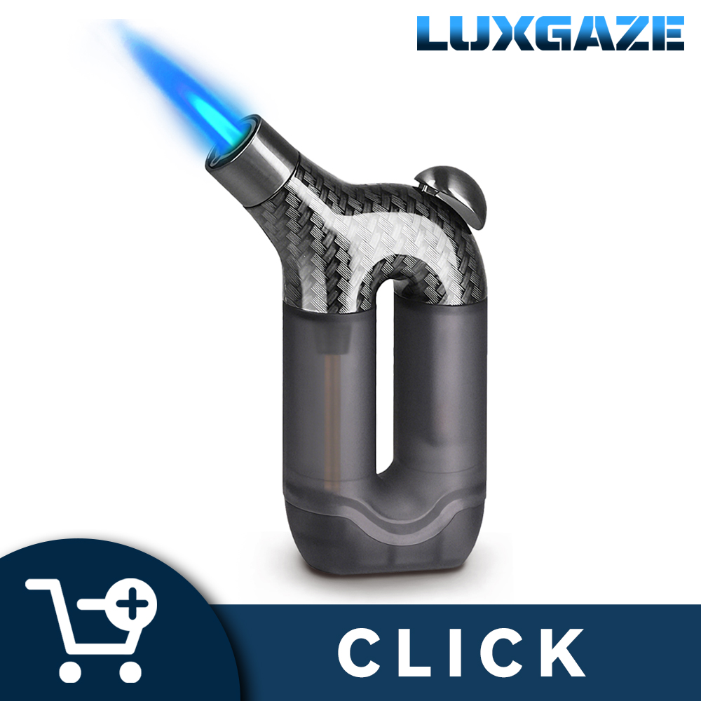 Luxgaze Torch Lighter Single Jet Flame Butane Lighter