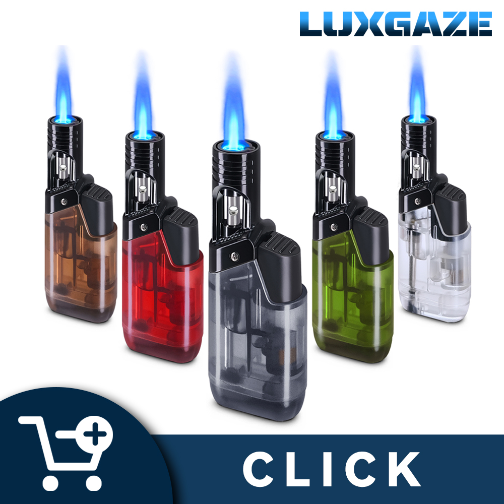 Luxgaze 5 Pack Torch Lighter Mini Refillable Butane Lighters